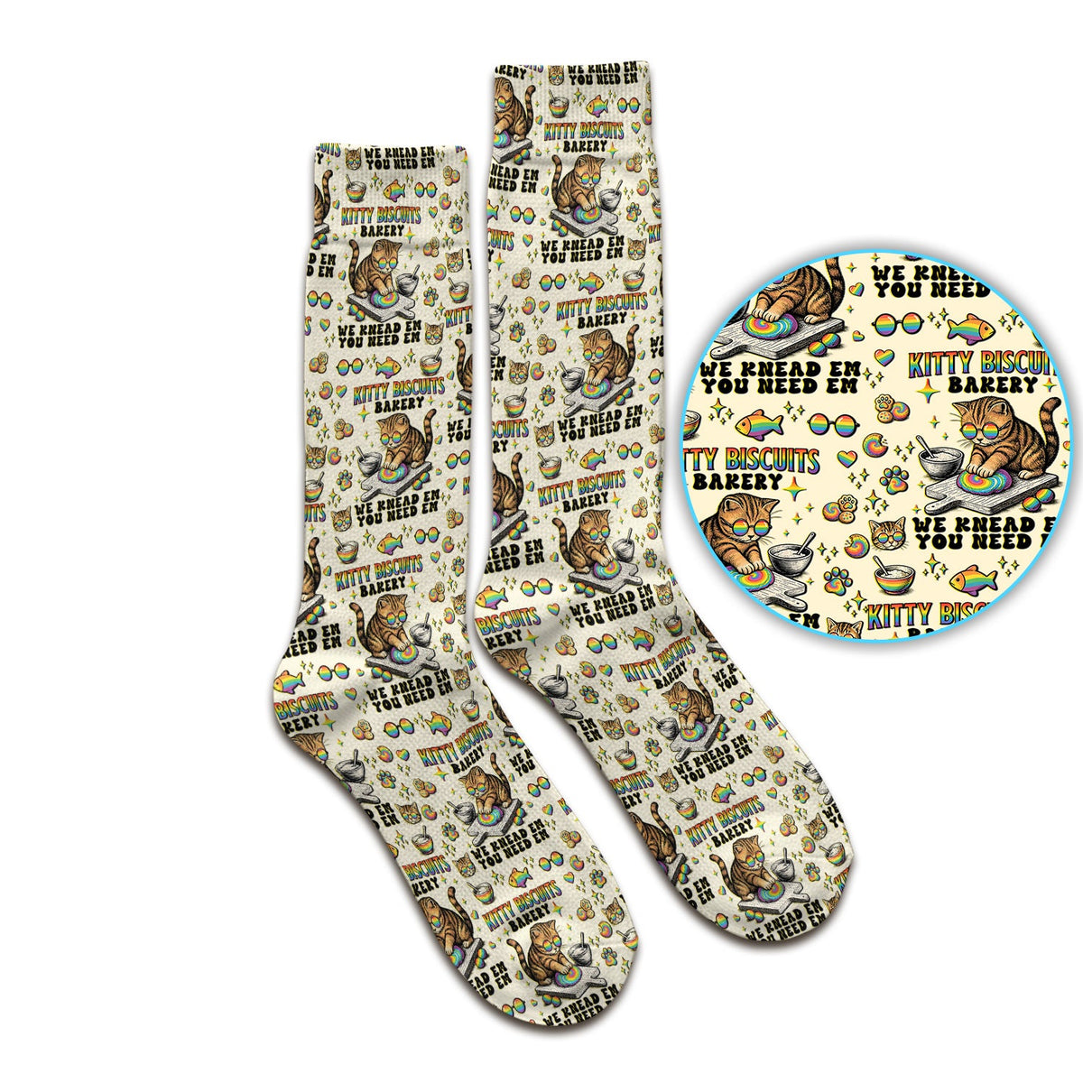 Pride Nurse Cat Baking Socks