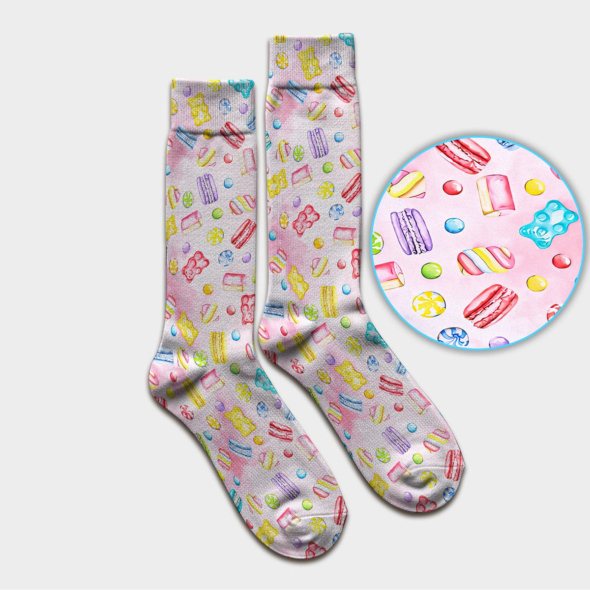Candy and Macaron Nurse Socks