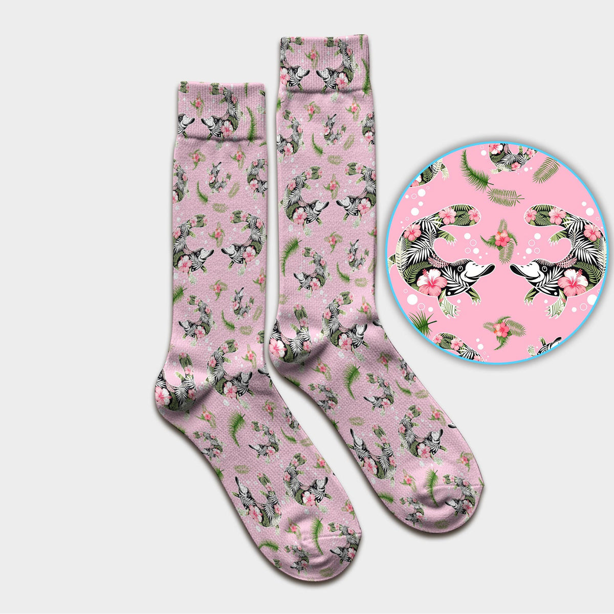 Platypus Tropical Floral Nurse Socks