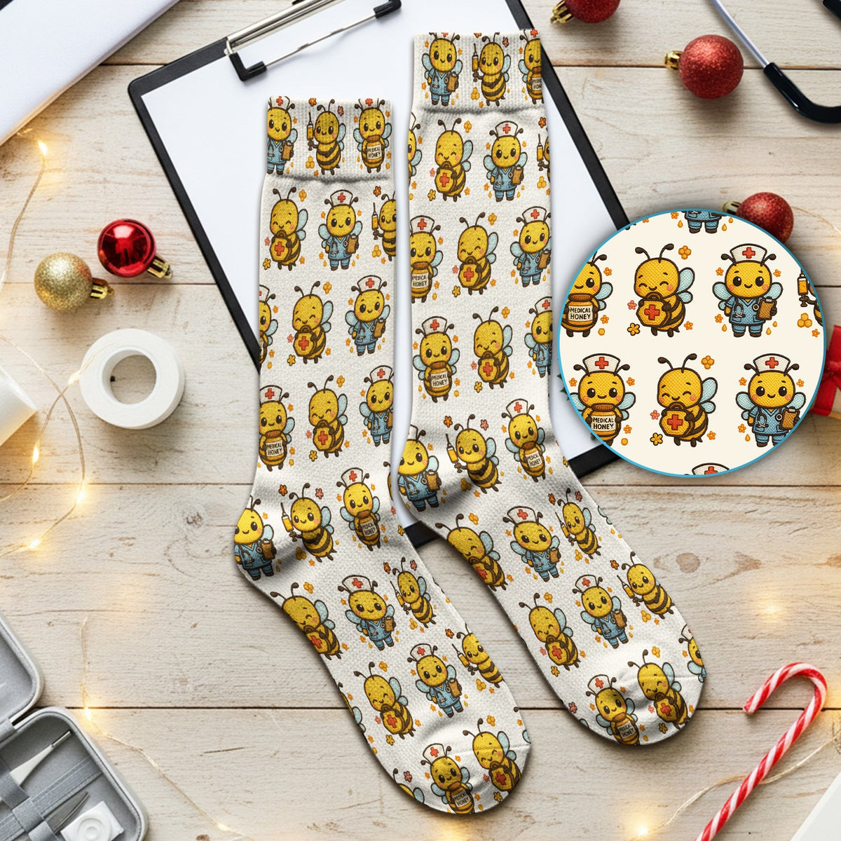 Honey Bee Nurse Socks
