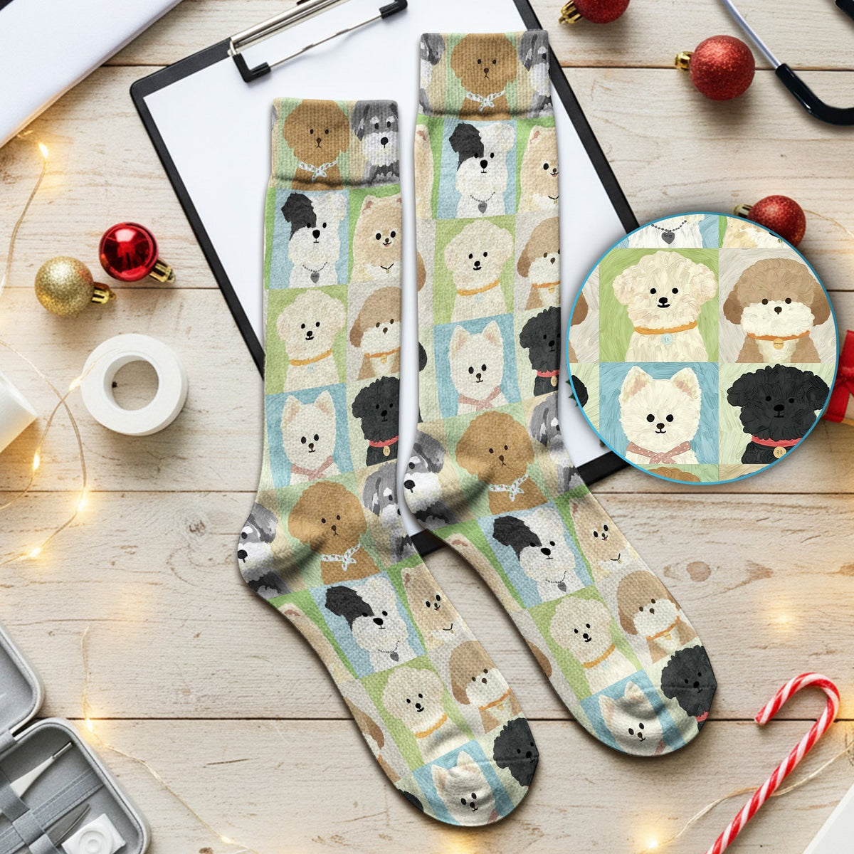 Adorable Different Dog Breeds Nurse Socks
