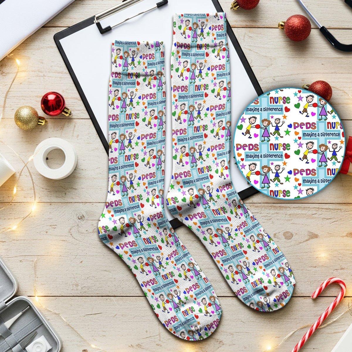 Peds Making A Difference Nurse Socks