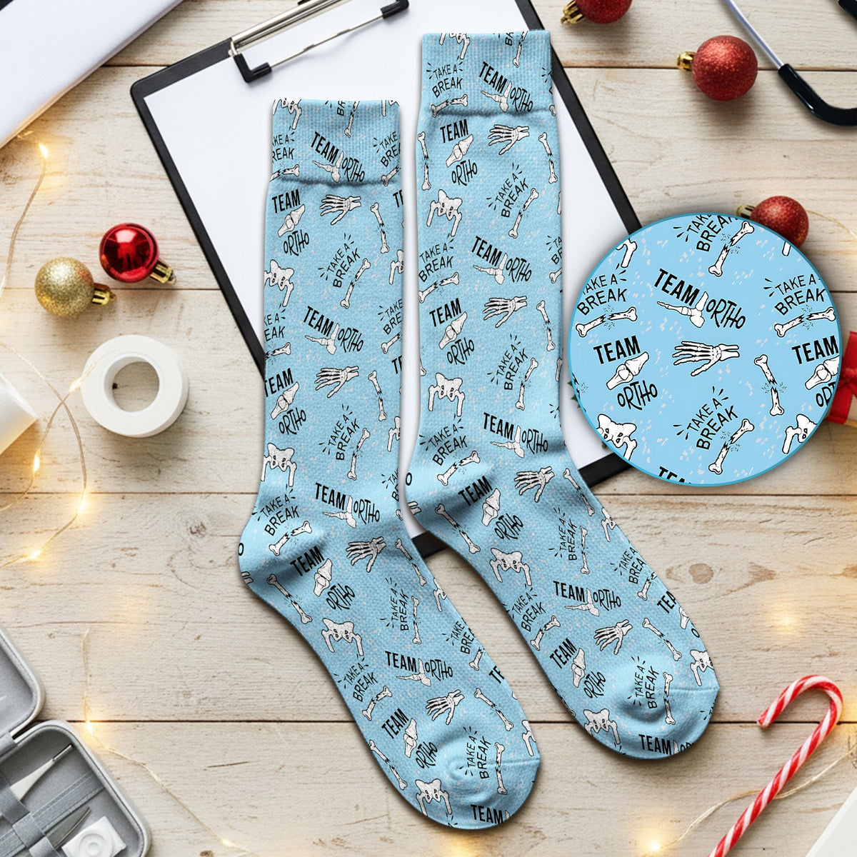 Team Ortho Bone Joint Nurse Socks