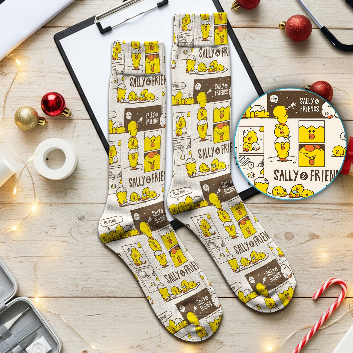 Chick Comic Nurse Socks