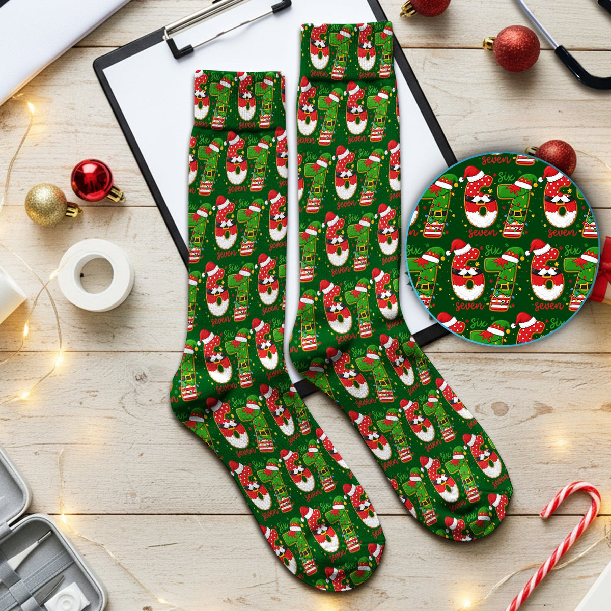Christmas 67 Nurse Socks