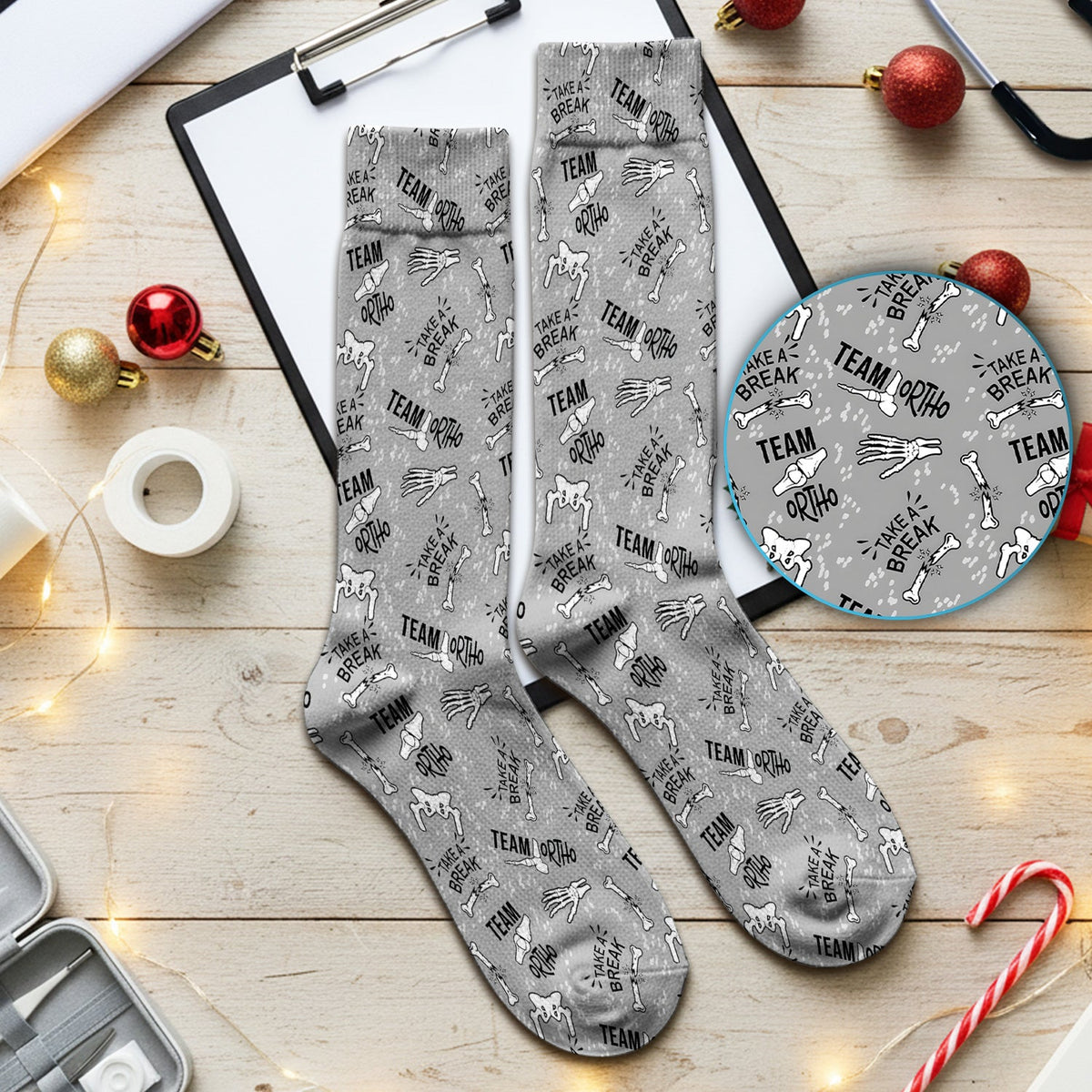 Team Ortho Bone Joint Nurse Socks