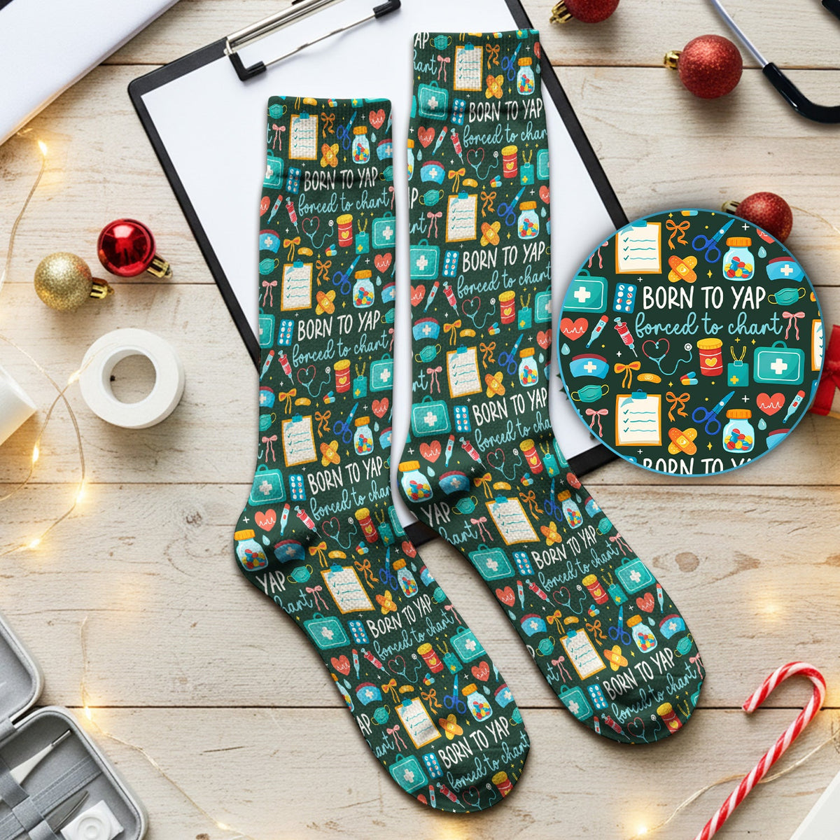 Born To Yap Medical Tools Nurse Socks
