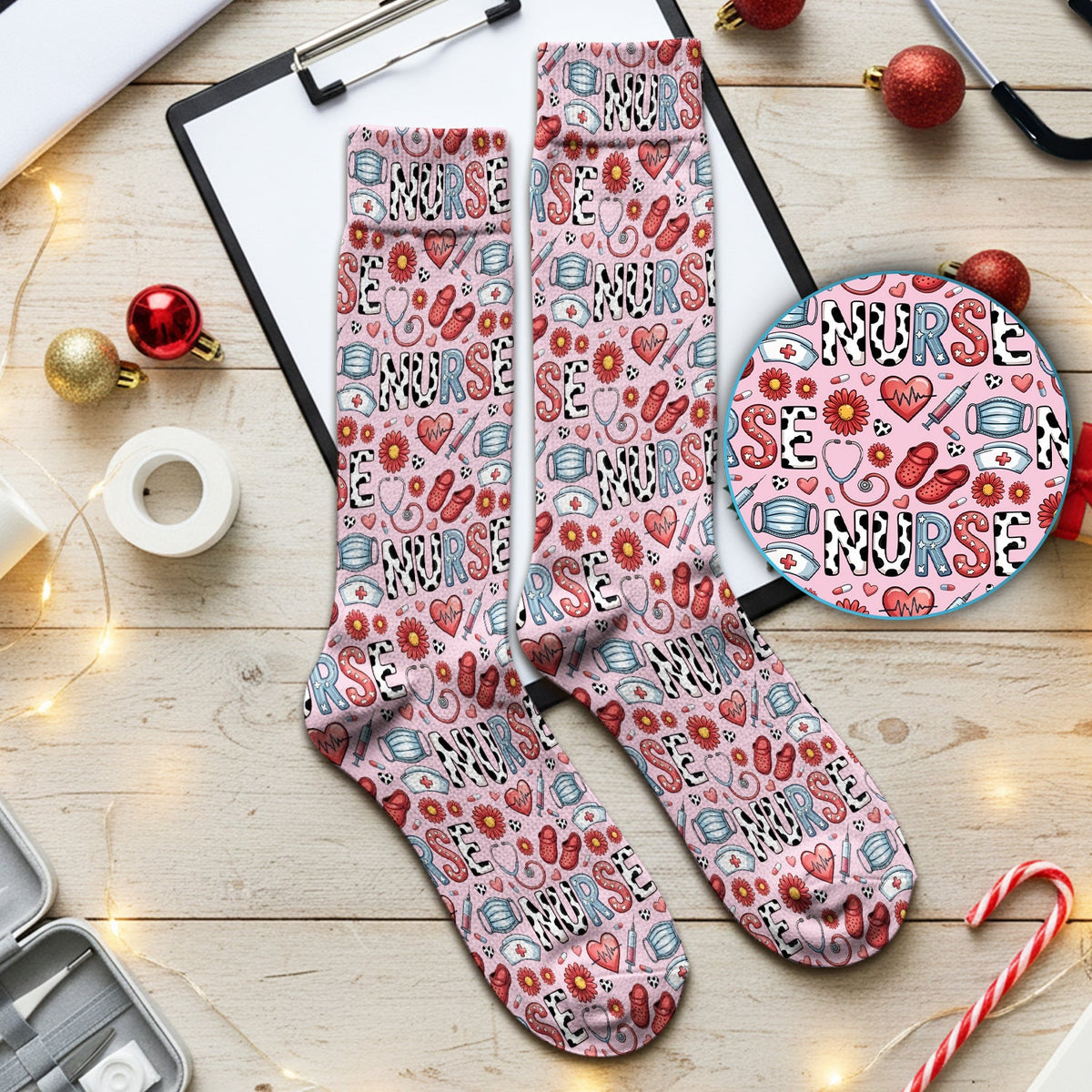 Medical Icon Nurse Socks