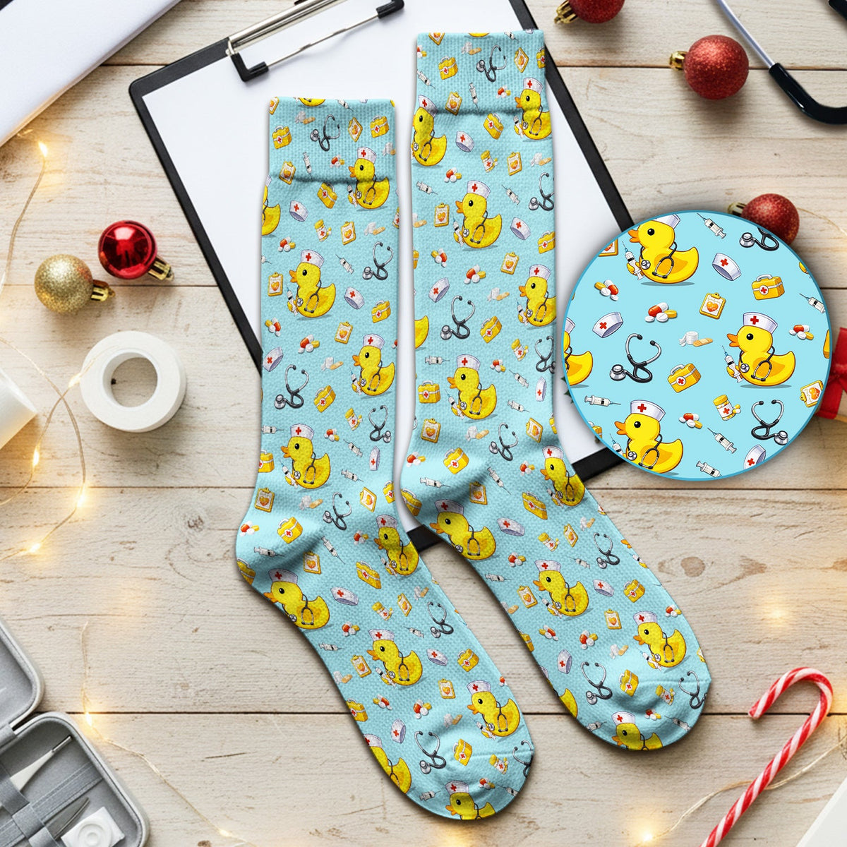 Medical Duck Nurse Socks