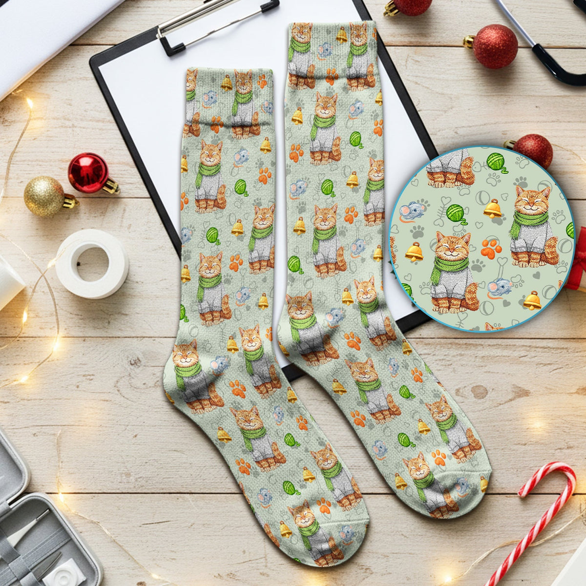 Adorable Cat Lover Nurse Socks