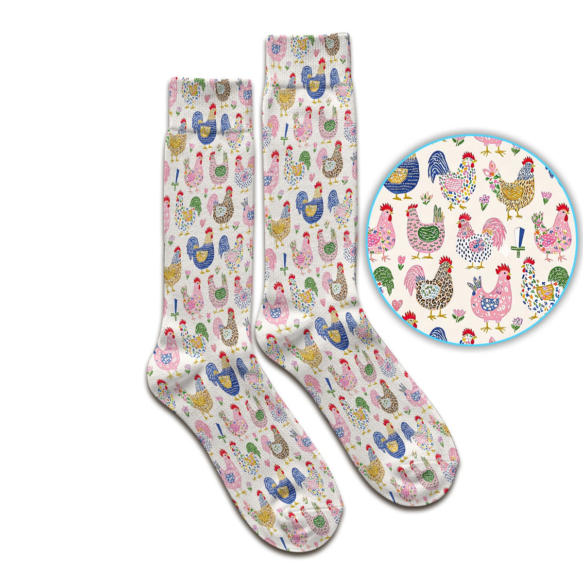 Chicken Rooster Nurse Socks