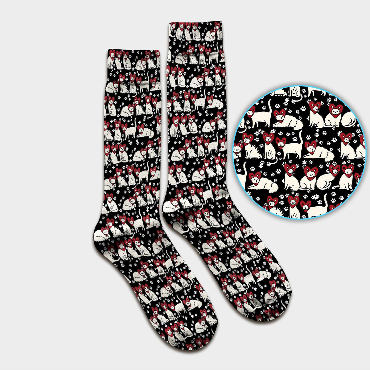 Cat Heart Nurse Socks