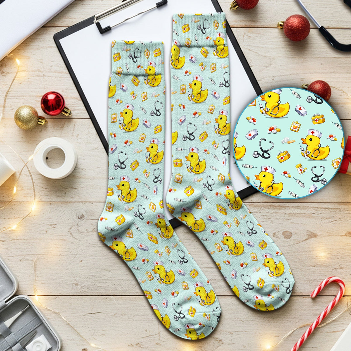 Medical Duck Nurse Socks