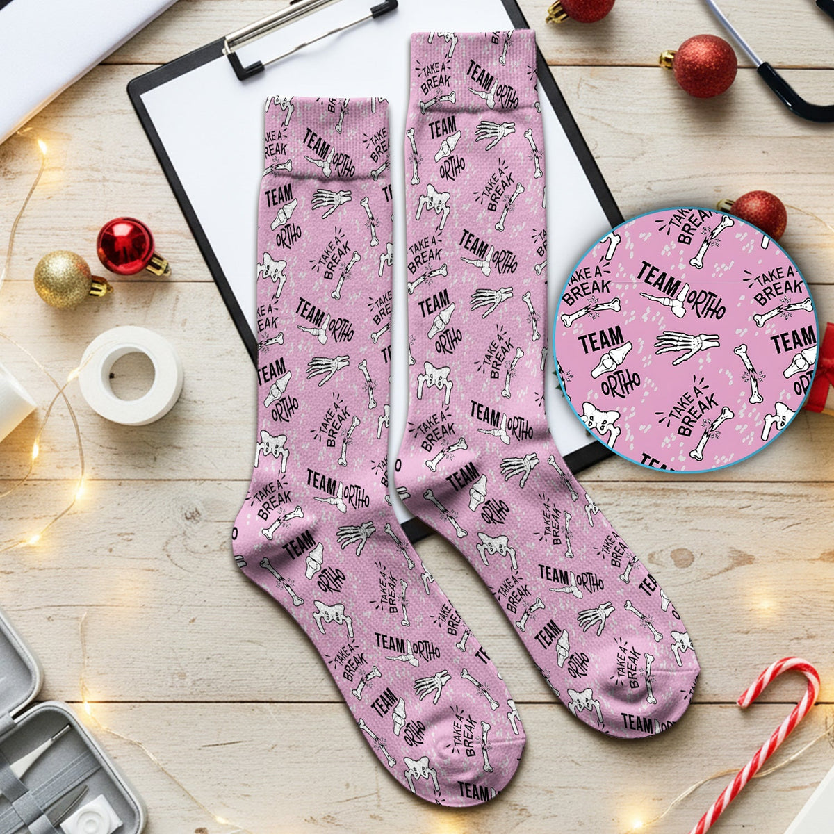 Team Ortho Bone Joint Nurse Socks