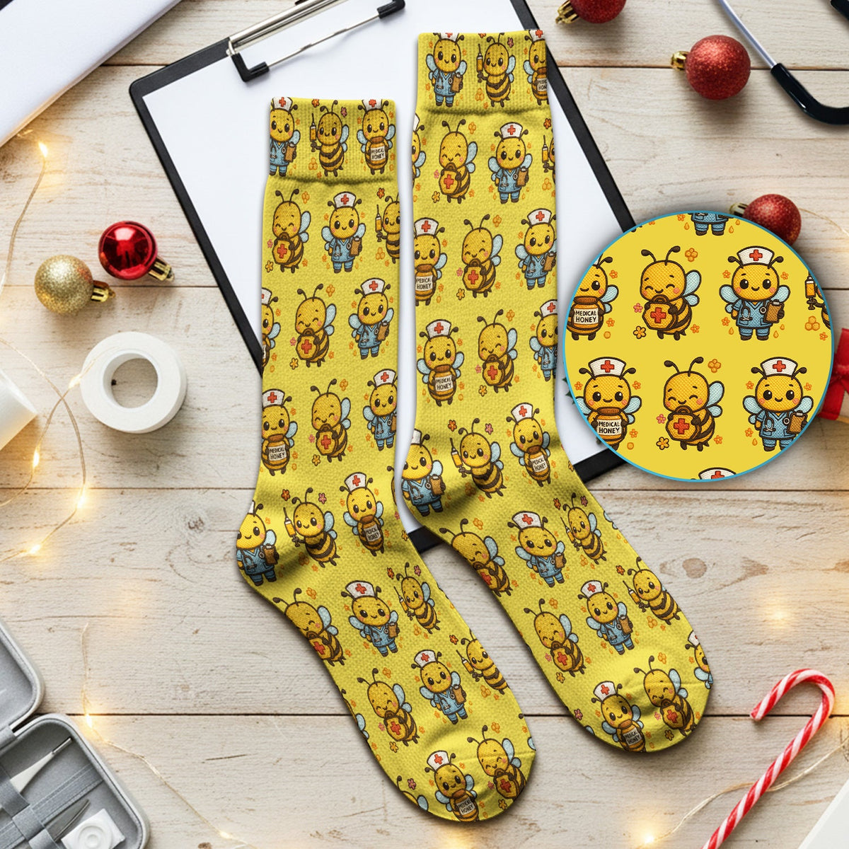 Honey Bee Nurse Socks