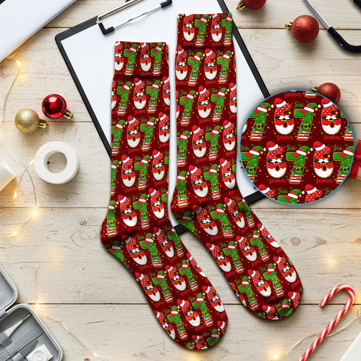 Christmas 67 Nurse Socks