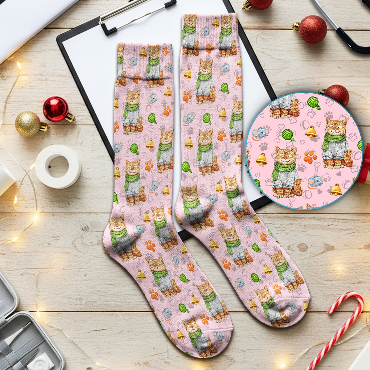 Adorable Cat Lover Nurse Socks