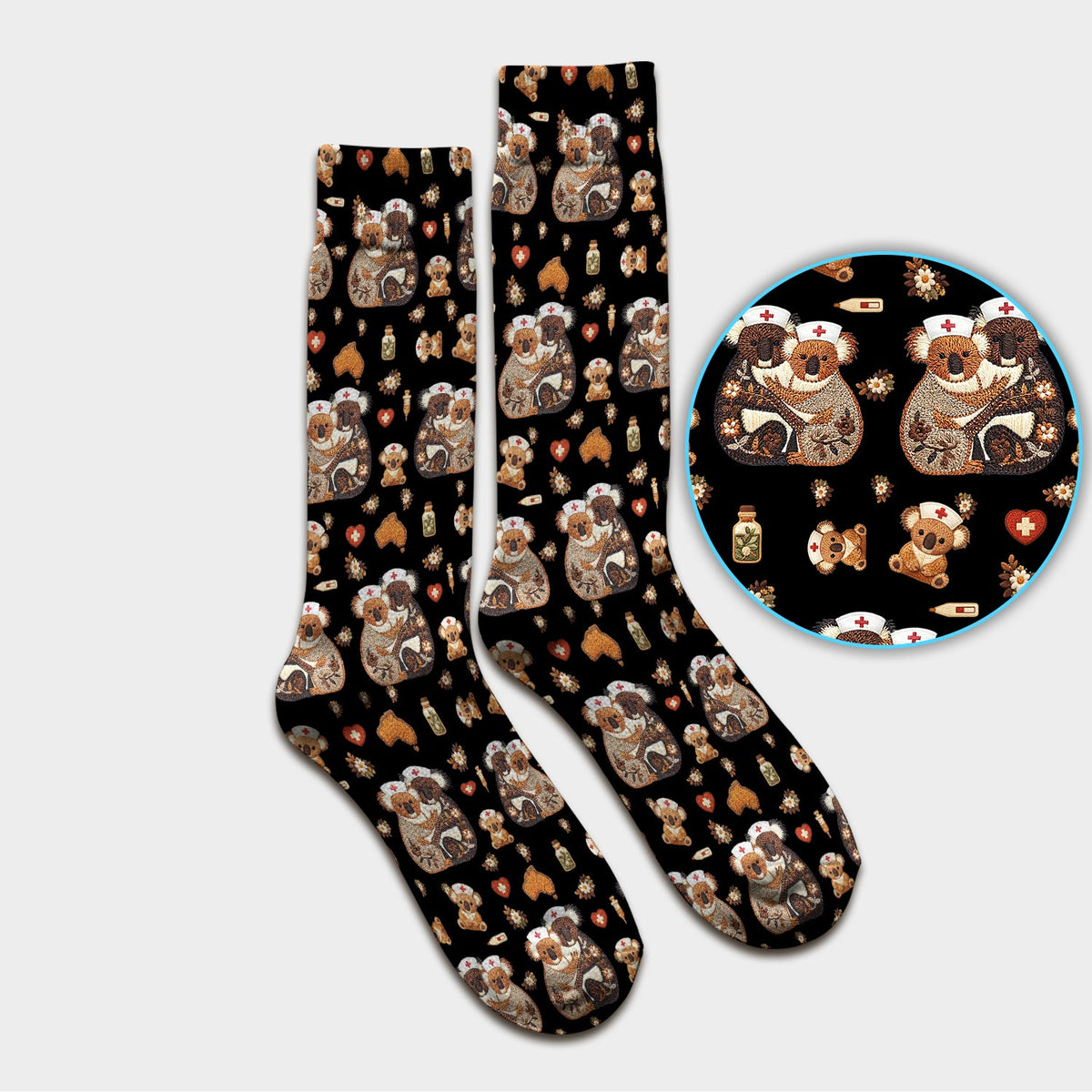 Koala Nurse Socks - Valentines Day Gift