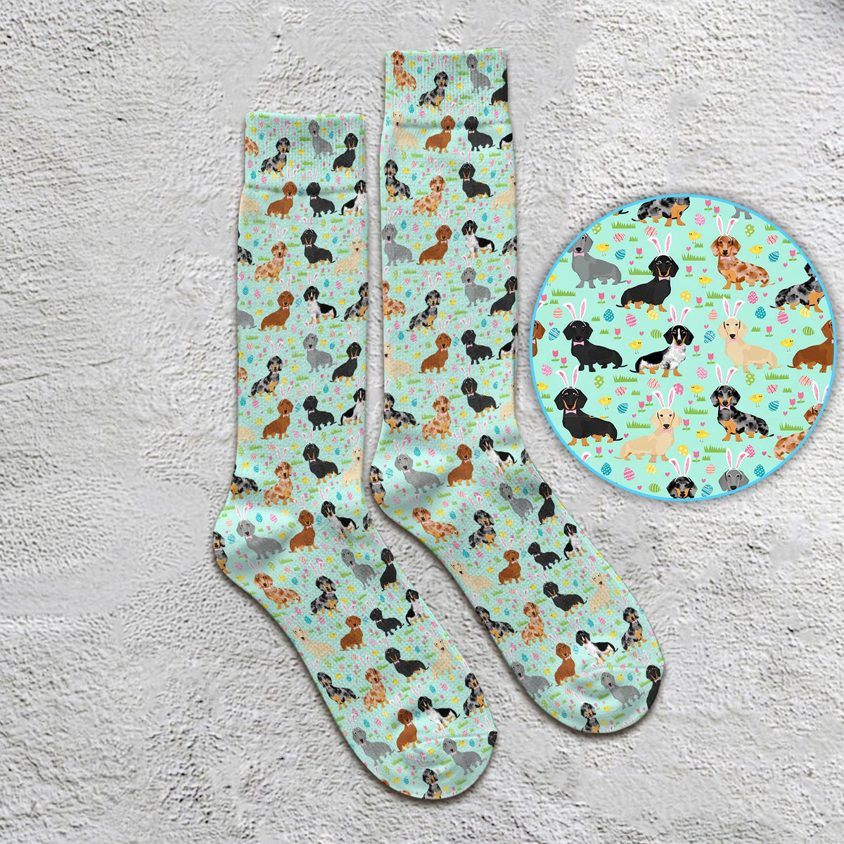 Dachshund Dog Nurse Socks - Easter Gift