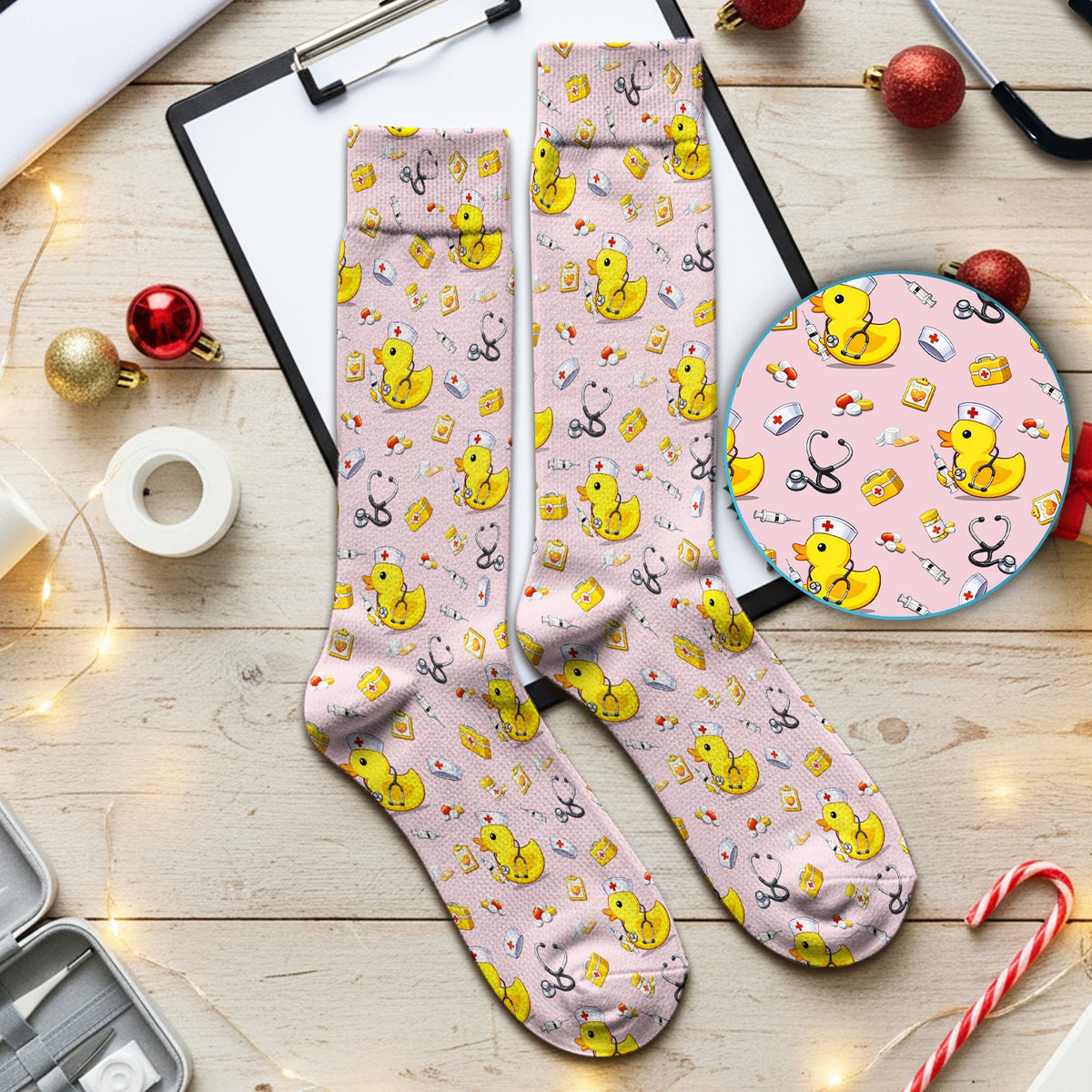 Medical Duck Nurse Socks