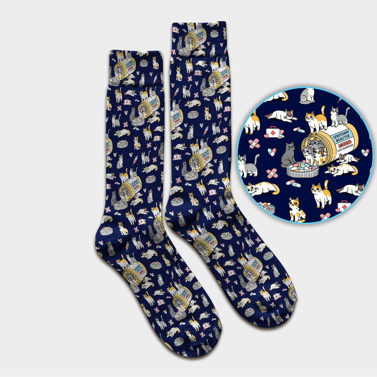 Cat Serotonin Booster Nurse Socks