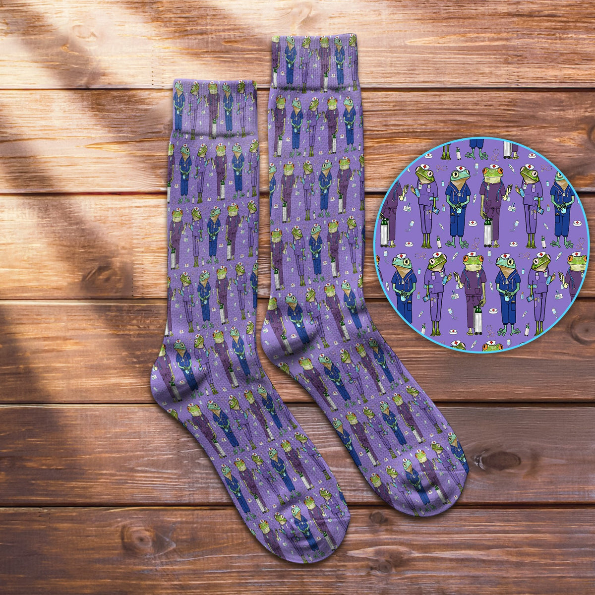 Frog Medical Crew Nurse Socks