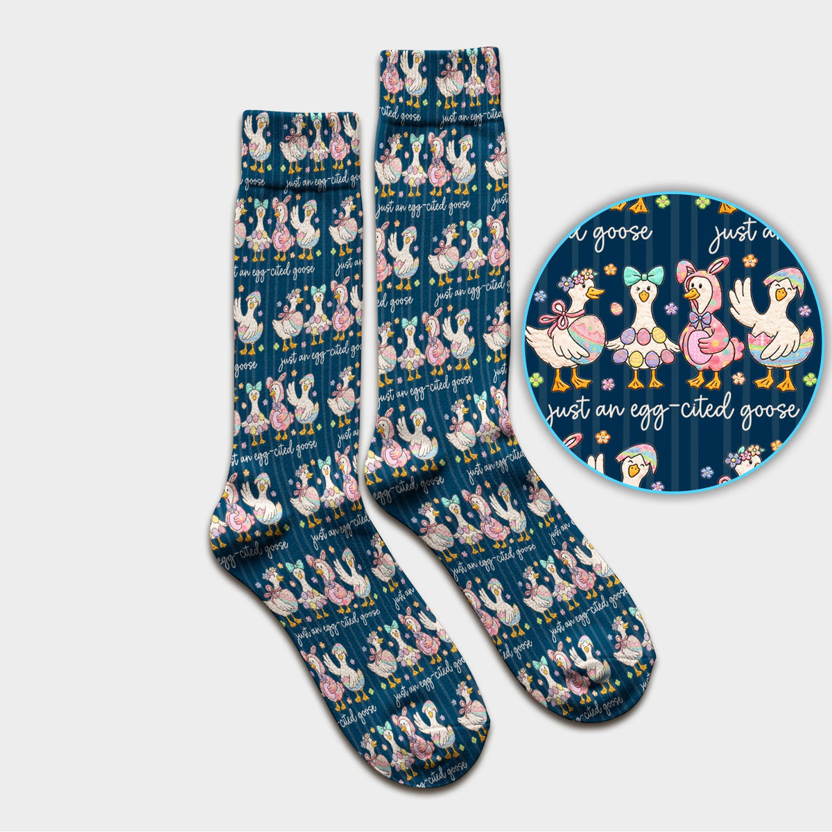 Easter Goose Egg Nurse Socks