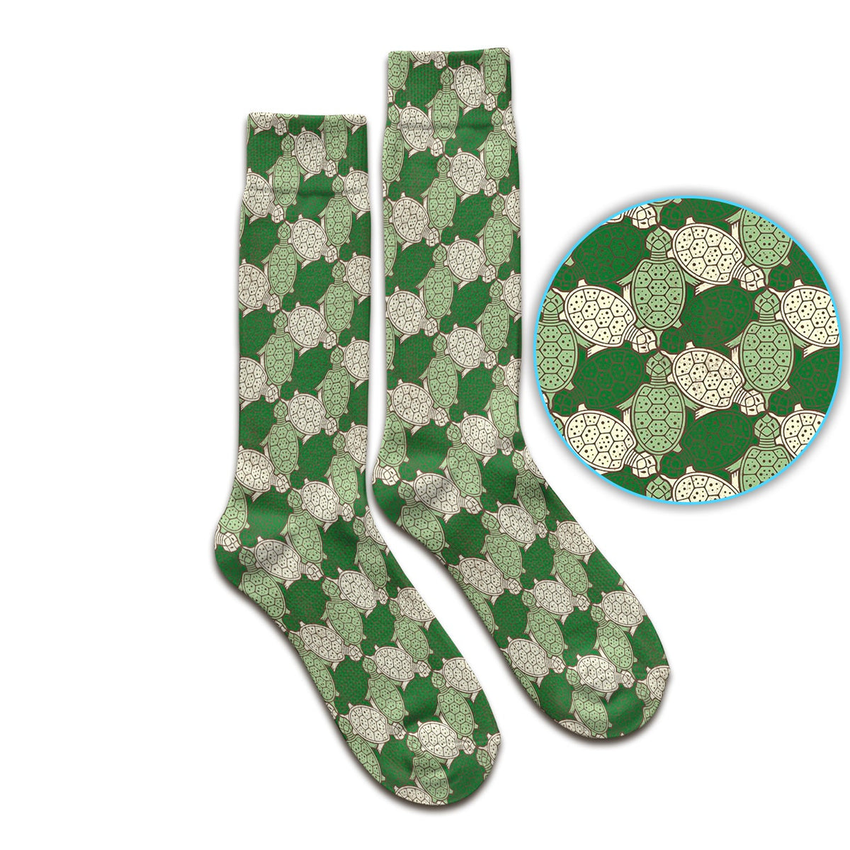 Green Sea Turtle Shell Nurse Socks