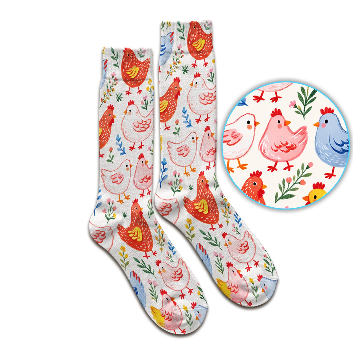 Fun Cartoon Hen Nurse Socks