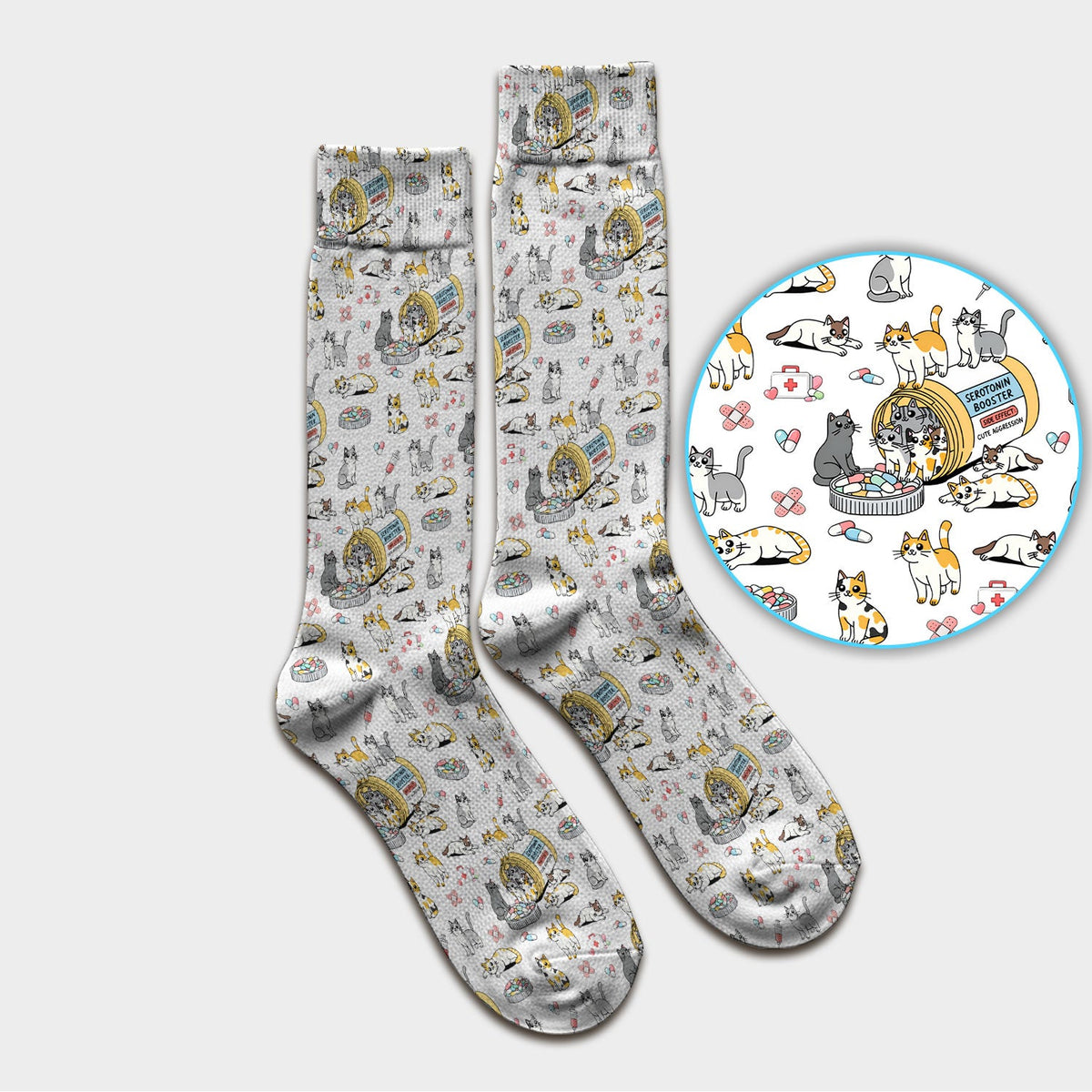 Cat Serotonin Booster Nurse Socks