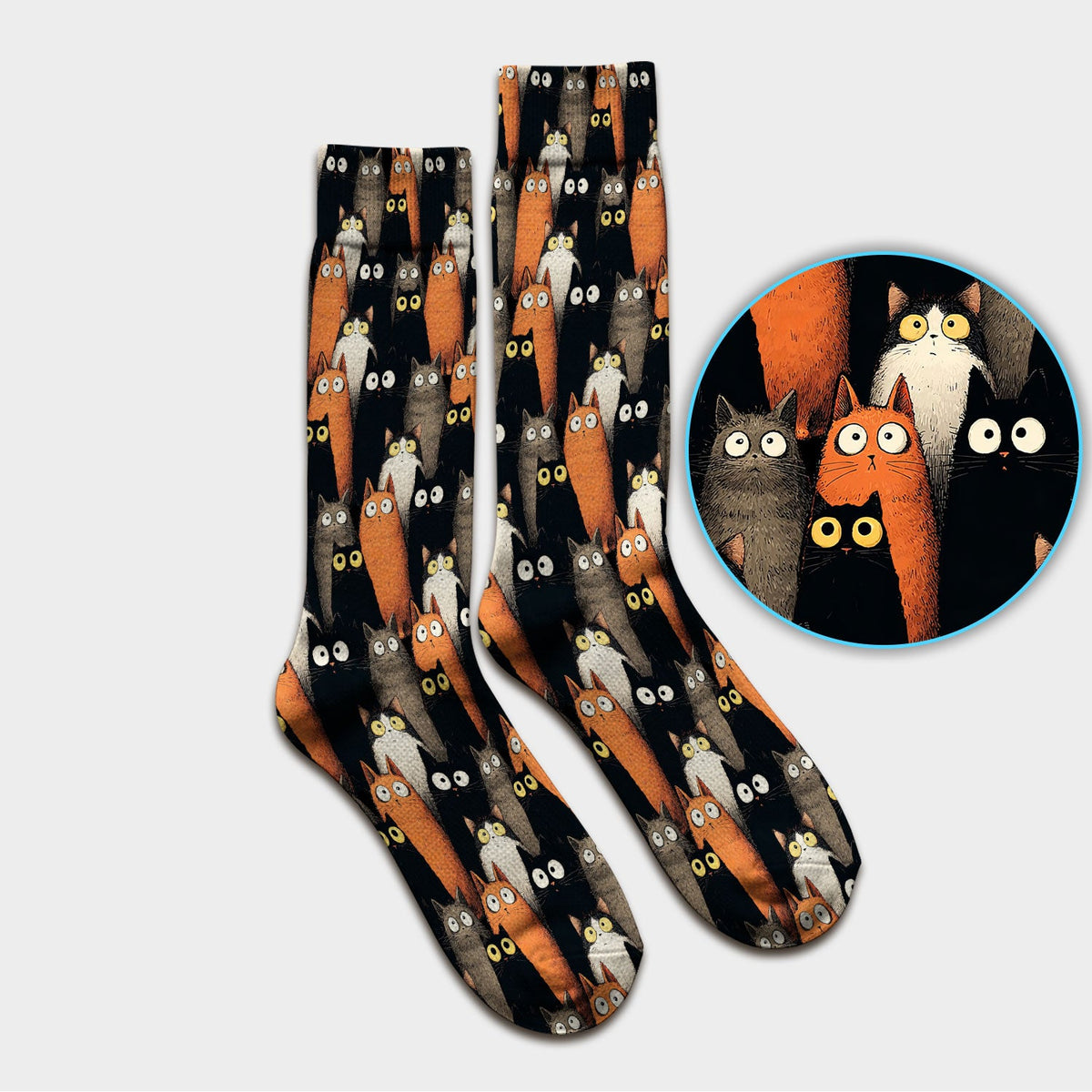 Black Cat Lover Nurse Socks