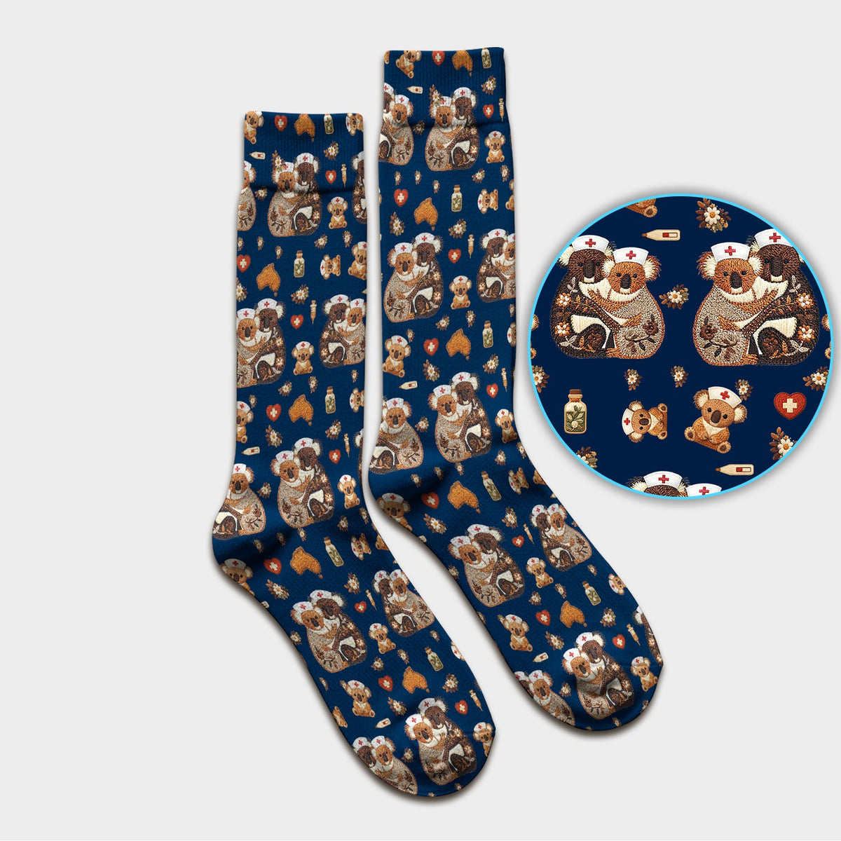 Koala Nurse Socks - Valentines Day Gift