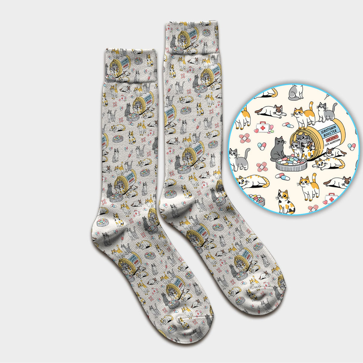 Cat Serotonin Booster Nurse Socks