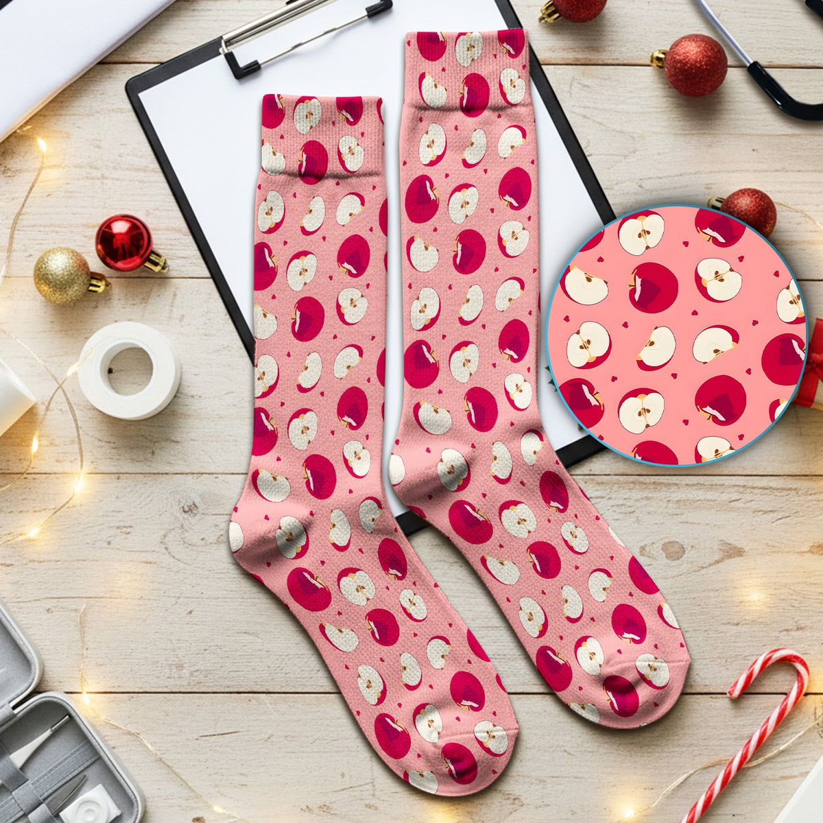 Red Apple Nurse Socks