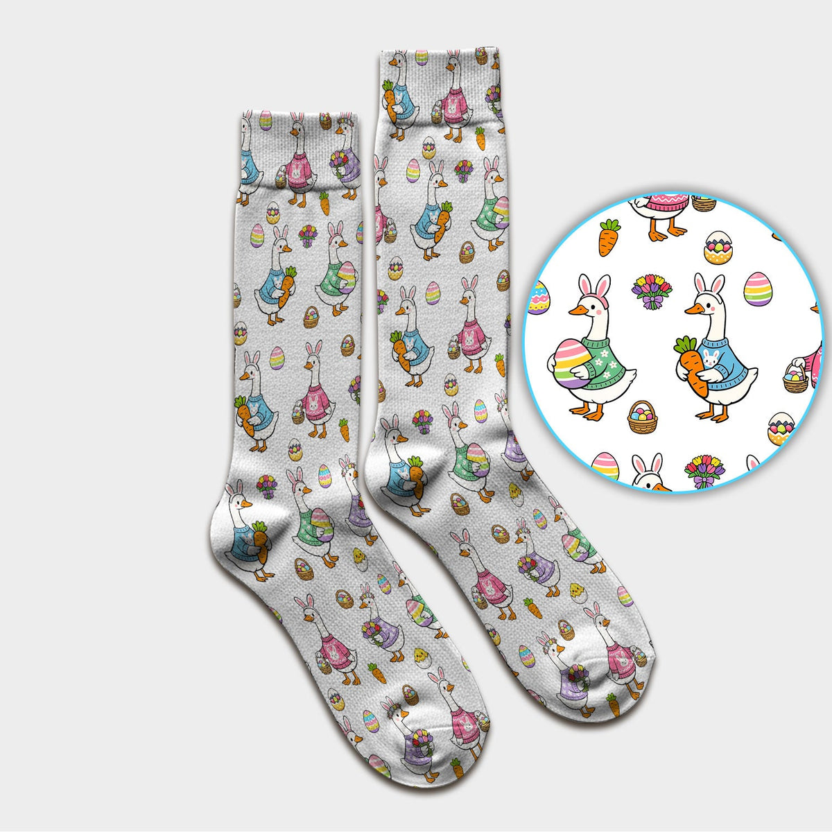 Easter Goose Nurse Socks