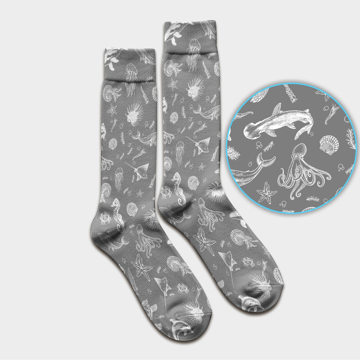 Marine Sea Life Nurse Socks