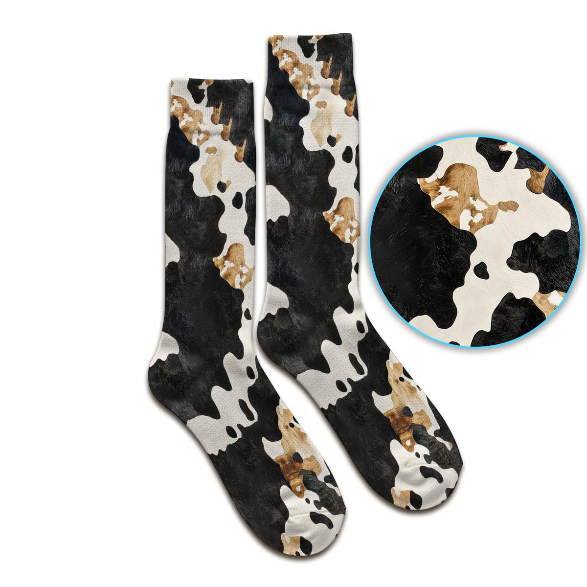 Classic Cow Print Nurse Socks