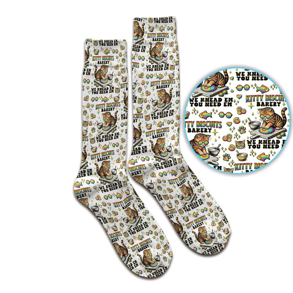 Pride Nurse Cat Baking Socks