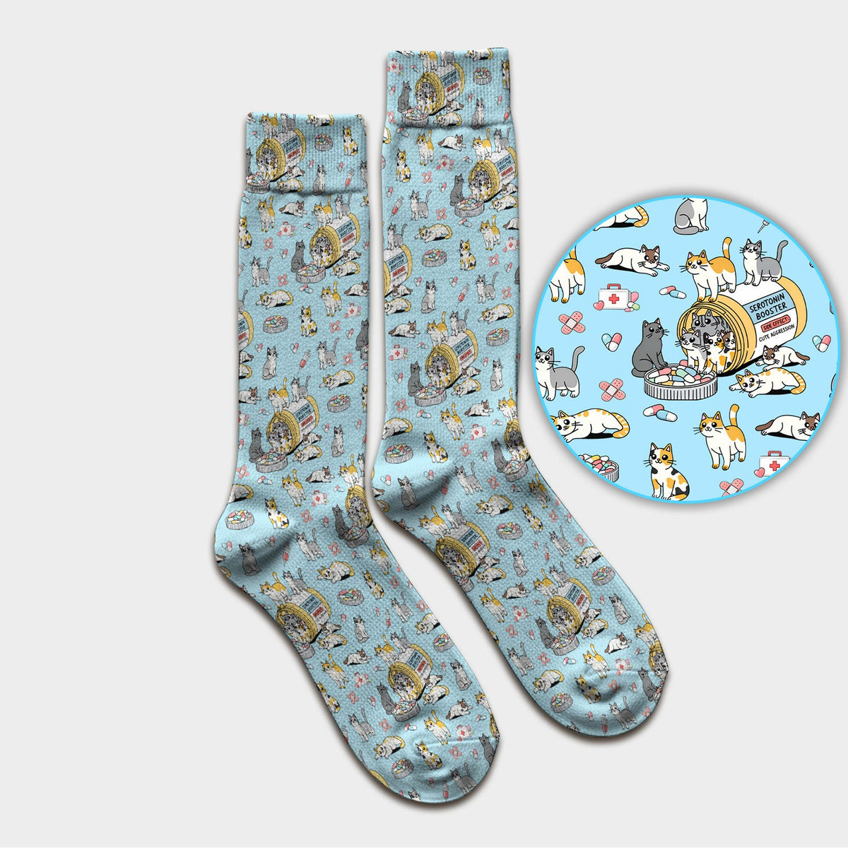 Cat Serotonin Booster Nurse Socks