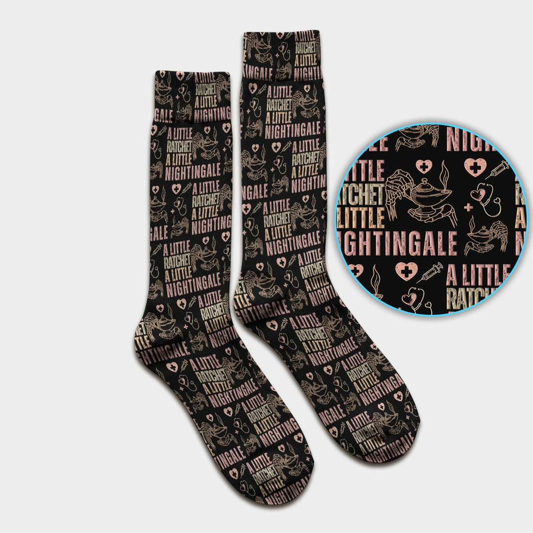 A Little Ratchet A Little Nightingale Nurse Socks