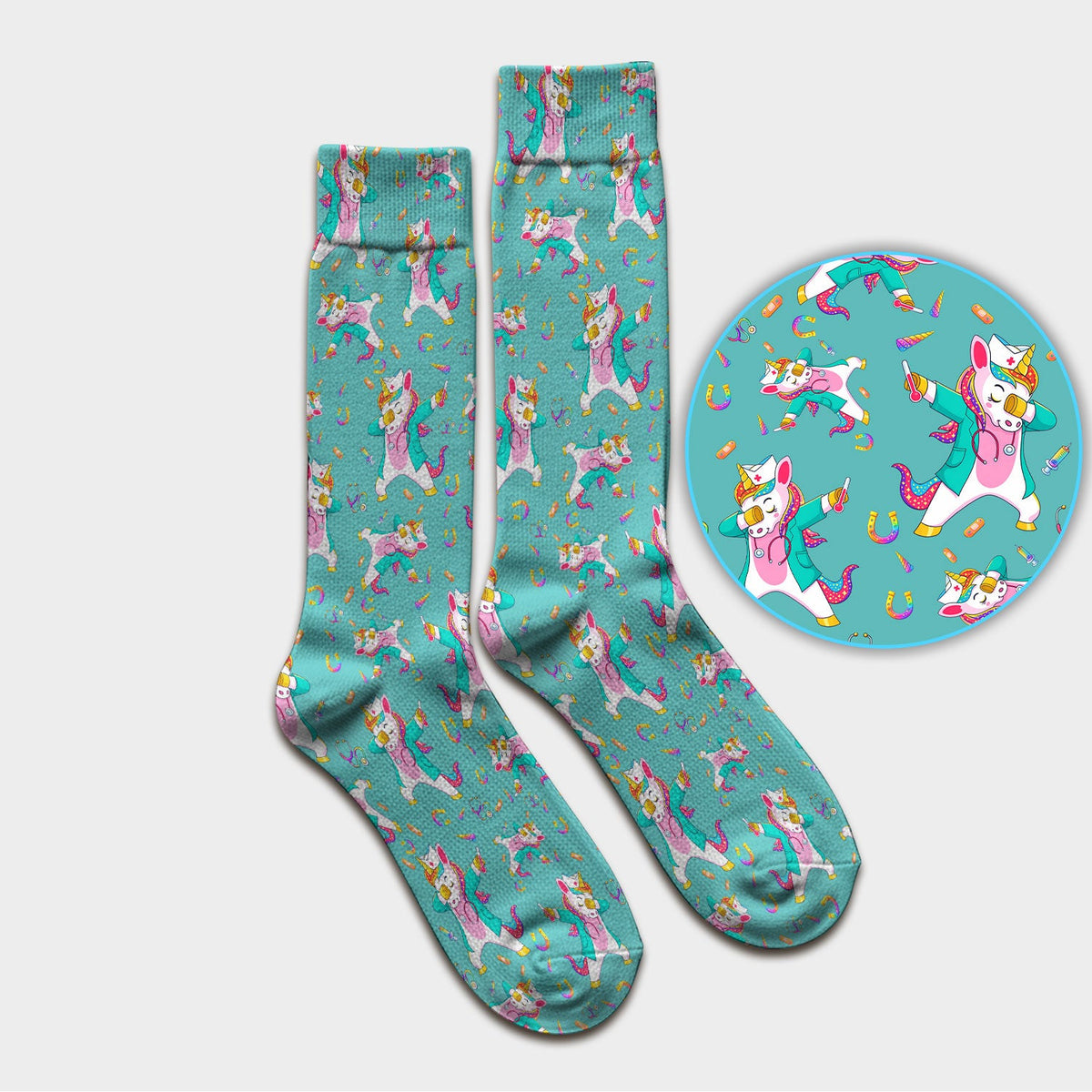 Unicorn Dance Nurse Socks
