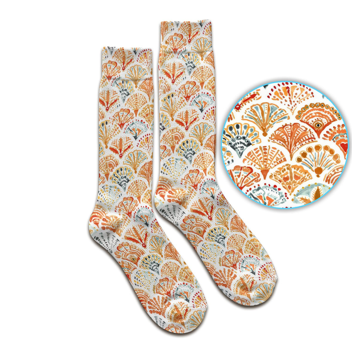 Cute Boho Fan Nurse Socks