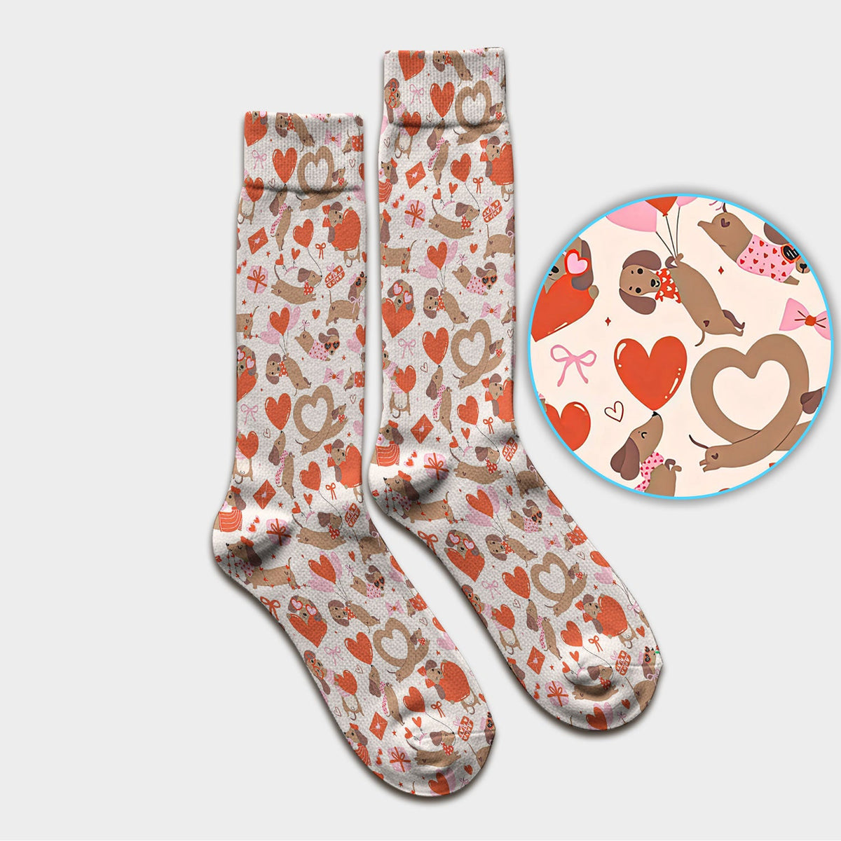 Dachshund Nurse Socks - Valentines Day Gift