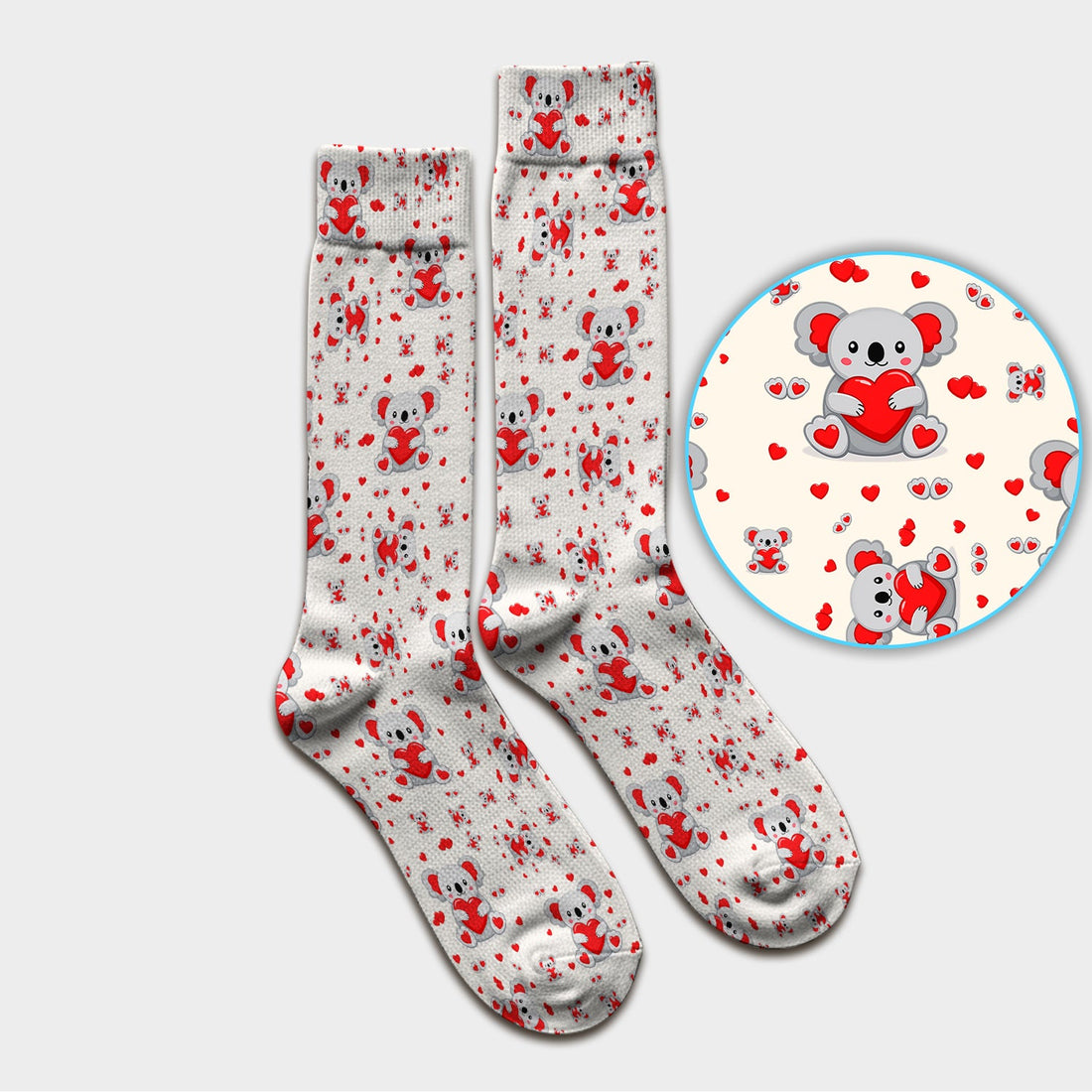 Valentine Koala Heart Nurse Socks