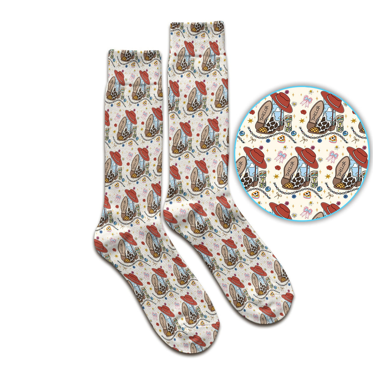 Western Cowgirl Country Nurse Socks