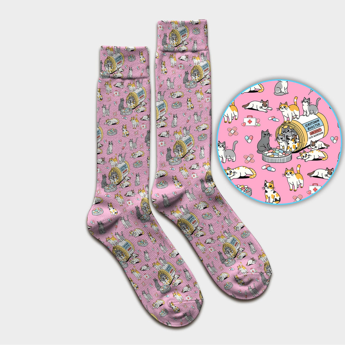 Cat Serotonin Booster Nurse Socks