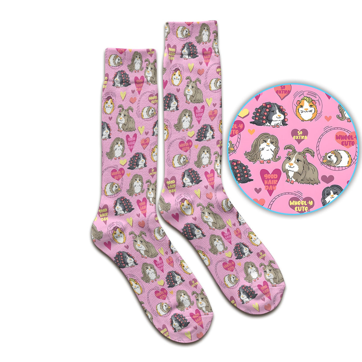 Guinea Pig Heart Nurse Socks