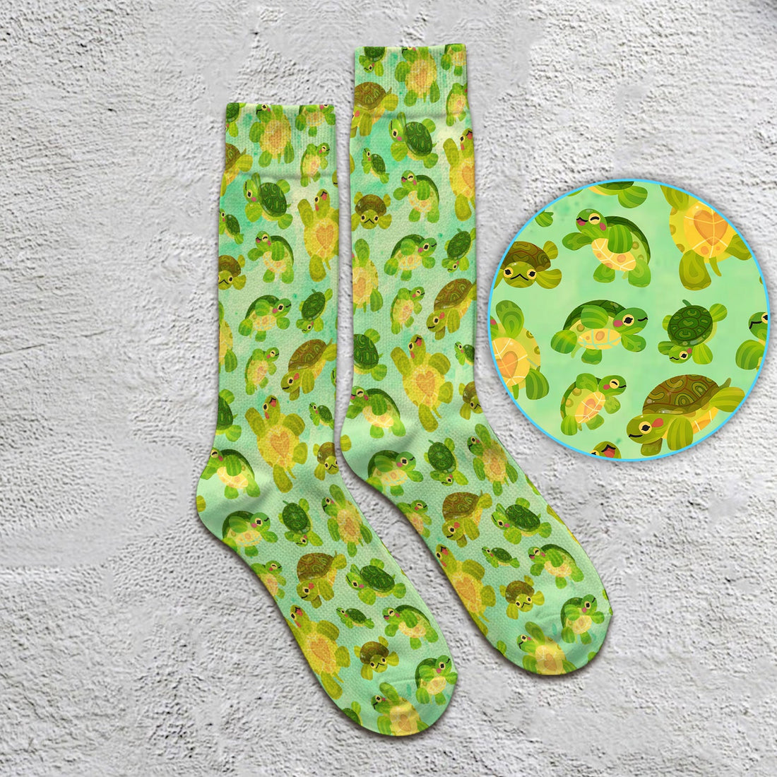 Green Sea Turtle Nurse Socks