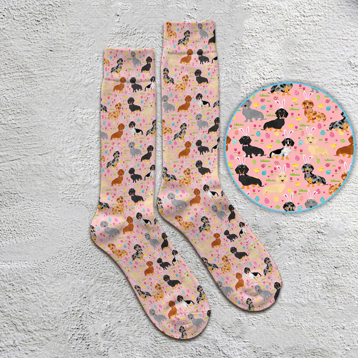 Dachshund Dog Nurse Socks - Easter Gift
