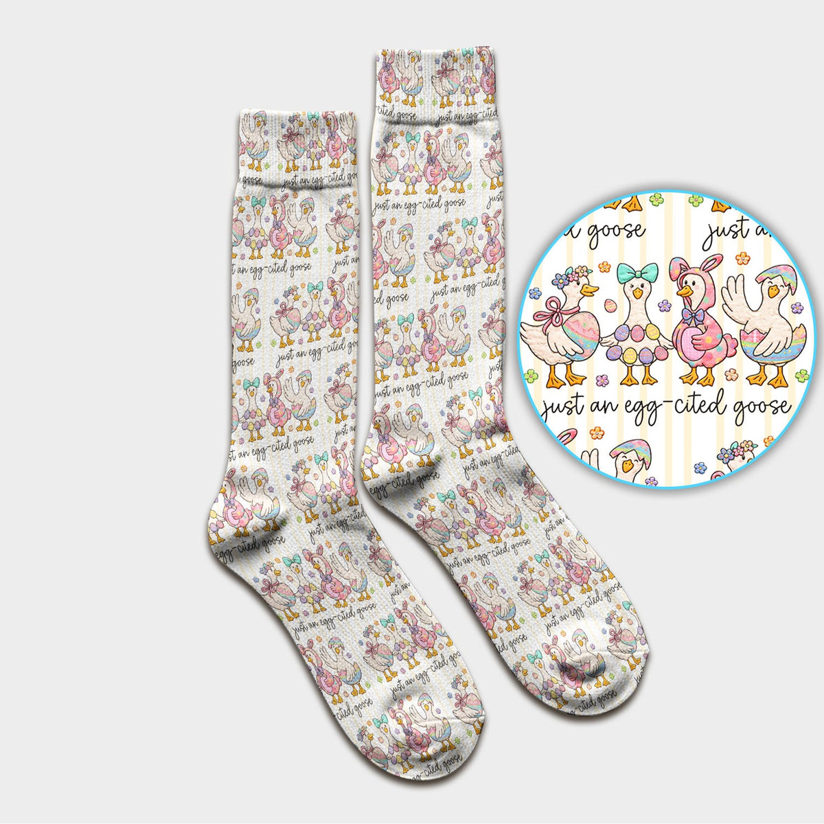 Easter Goose Egg Nurse Socks